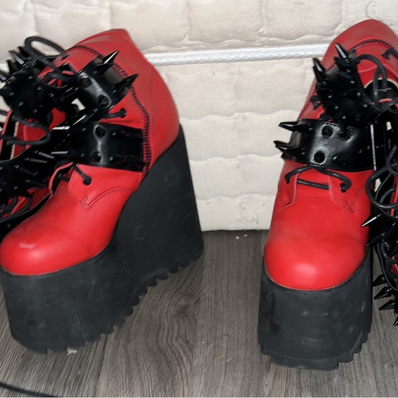 Demonia Spiked Boots - Picture 3 of 4